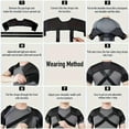 thumbnail image 4 of Ceinture de Soutien pour Épaule Double, Sport, Sangle d'Épaule Ajustable, Bandage de Compression Croisée pour Soulager les Maux de Dos, Noir, TTG à TTTG, 4 of 6