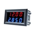 thumbnail image 2 of 4-Bit DC 0-100V 10A Voltmeter Ammeter Blue+Red LED Amp Dual Volt Meter Gauge, 2 of 7