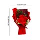 thumbnail image 3 of Ramo de flores artificiales de seda con rosas y claveles,ramo de regalo,arreglo floral artificial para decoración del hogar,flores simuladas,regalo de cumpleaños para mamá., 3 of 6