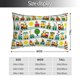 thumbnail image 2 of Fotbe Train With Animals Funda de Almohada Decorativa Estilo Occidental, Lujo en Algodón, Fundas para Almohadas King, Cojín Estampado para Decoración del Hogar-16"x24", 2 of 6