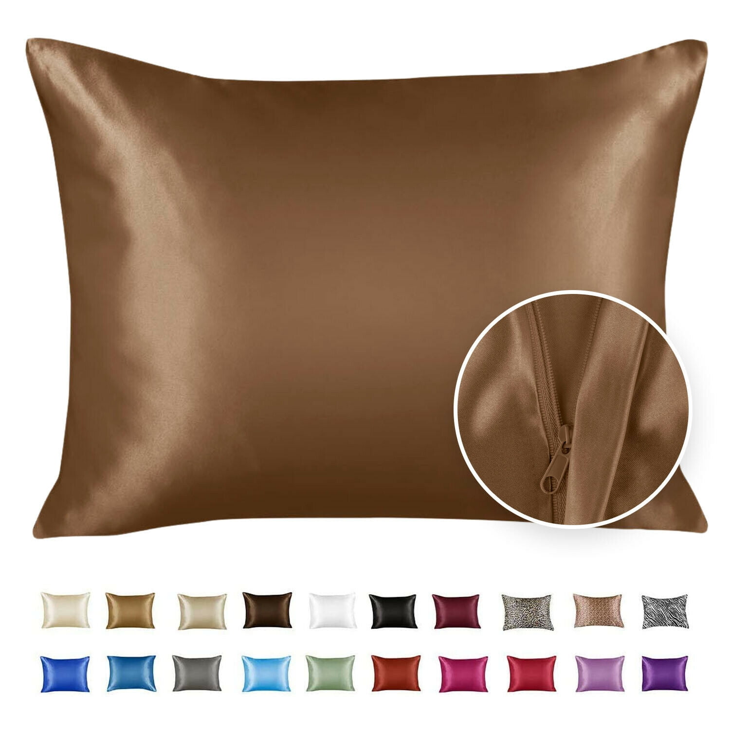 Silk Satin Pillowcase 1 Pack Silky Pillow Cases For Hair And Skin Cushion Cover 