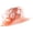 Orange, variant on White Elegant Satin Wide Brim Church Hat, Wedding Tea Party Hat, 1 Pc