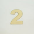 thumbnail image 1 of 1 Pc, 12 Inch X 1/4 Inch Wood Numbers 2 In The Arial Font Great For Craft Project & Different Decor, 1 of 3