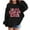 Black2, variant on Arlun Fashion Letter Printed Loose Hoodies for Teen Girls Soft Comfy Drawstring Cute Sweatshirts Kids Casual Baggy Long Sleeve Basic Hooded Pullover Tops with Pocket White3 11-12Years