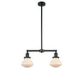 thumbnail image 3 of 209-BK-G322-Innovations Lighting-Olean - 2 Light Island In Industrial Style-7.75 Inches Tall and 21.75 Inches Wide-Matte Black Finish-Clear Glass, 3 of 4