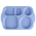 thumbnail image 1 of CNKOO Wheat Portion Control Dinner Plates  Unbreakable Adult Separate Plates  Compartment Square Kids Food Divider Plates Microwaveable  Great For Healthy Eating And Weight Loss, 1 of 5