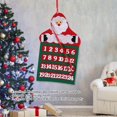 thumbnail image 2 of Christmas Calendar Cute Pattern Christmas Advent Calendar Felt Christmas Countdown Calendar Decorative Items（Santa Claus）, 2 of 5