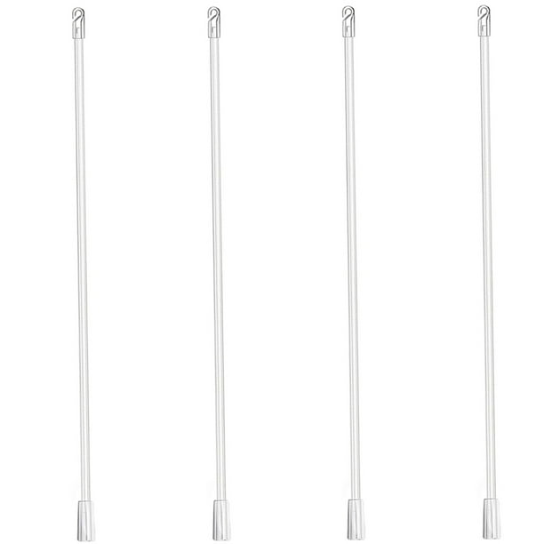 4 piezas de repuesto para persianas verticales, varilla larga para persianas verticales, varilla vertical para cortinas.