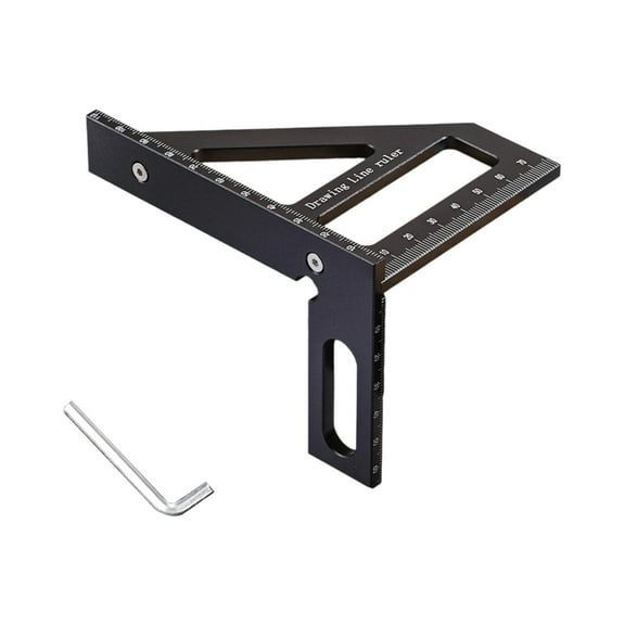 MultiFunctional Miters Triangles Ruler With 45 90 Degree Angles Clear Scale Marking For Woodworking Construction Project
