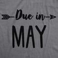 thumbnail image 4 of Maternity Due In May Funny T shirts Pregnant Shirts Announce Pregnancy Month Shirt, 4 of 9