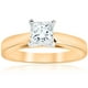 F/VS 1ct Princess Cut Diamond Solitaire Engagement Ring Cathedral Lab Grown - image 1 of 3