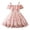 Pink, variant on REDARER Girls Off Shoulder Floral Dress with Ruffle Trim & Spaghetti Straps Summer Casual Party Playwear Dress for Kids,2-3 Years