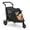 Black, variant on Magshion Dog Stroller, Pet Stroller for Small Medium Dogs & Cats, Adjustable Handlebar 9 Angles 20?-180?, 3 Wheel (Navy Blue)