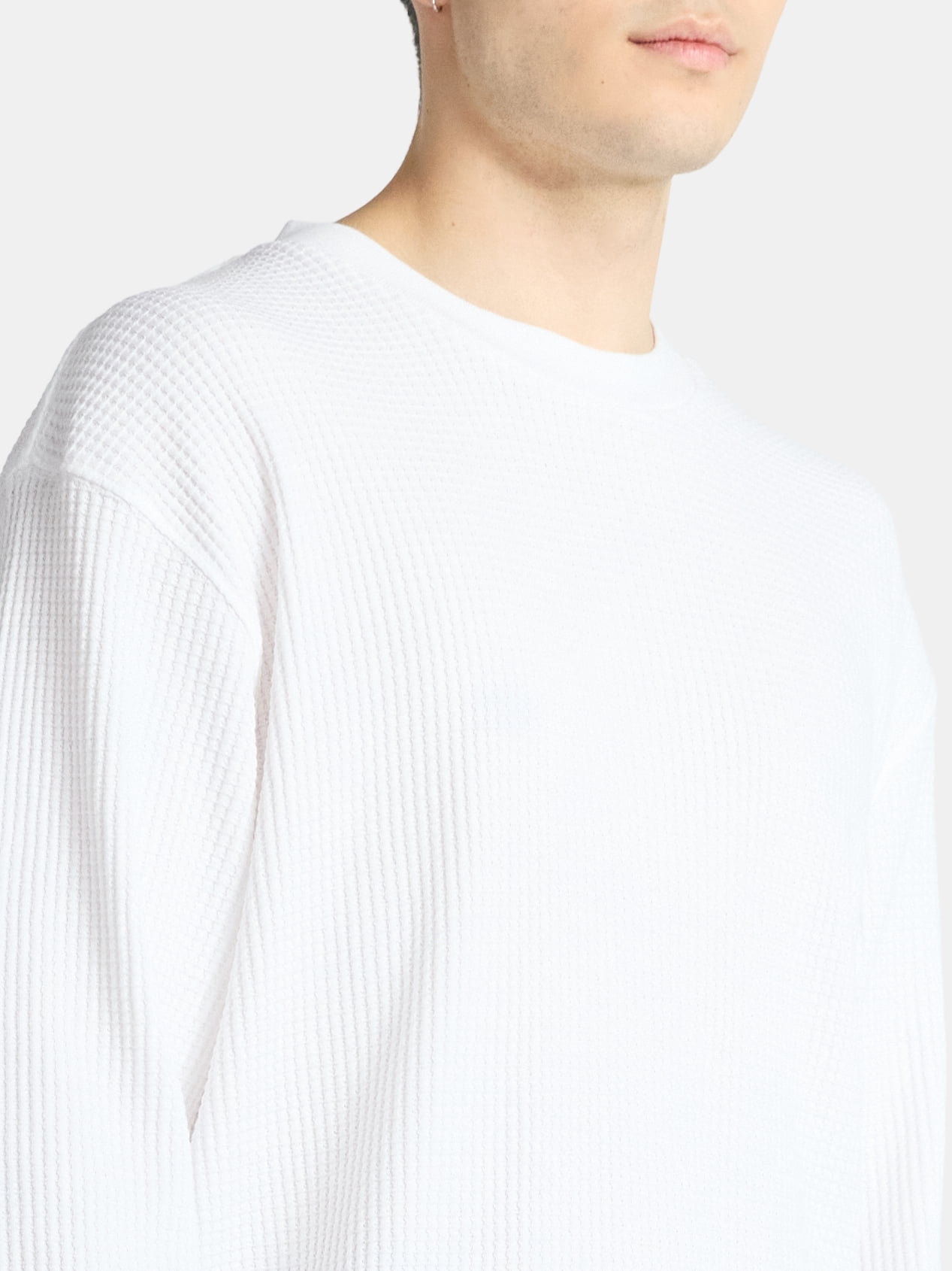 No Boundaries Thermal Tee with Long Sleeves, Men's & Big Men's