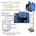 thumbnail image 4 of 3X Bomba 2 en 1 para Verter Agua, Controlador Automático CC 12V Sensor de de Líquido Interruptor Módulo de Relé para Motor Pecera Casa de Agua, 4 of 5