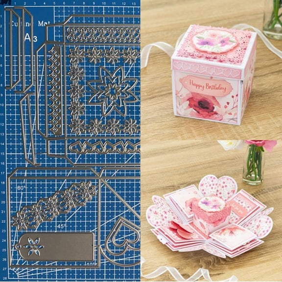 Metal Cutting Dies Box Scrapbooking Album Embossing Paper Card Crafts Stencil