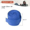 thumbnail image 2 of Uxcell Boxing Hand Wraps, 2 Pcs 98 Inch Elastic Boxing Wraps Cotton Fist Mitts Wrist Straps Protection, Blue, 2 of 7