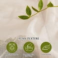 thumbnail image 5 of NICETOWN Linen Curtains for Living Room 108 inches Long, Rod Pocket Linen Textured Curtains Light Filtering Semi Sheer Curtains, 52"x108", Beige, 2 Panels, 5 of 6