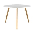 thumbnail image 1 of Mundo In Mesa Blanca Comedor Redonda Frankfurt para Hogar y Oficina Mundo In Casa, 1 of 8