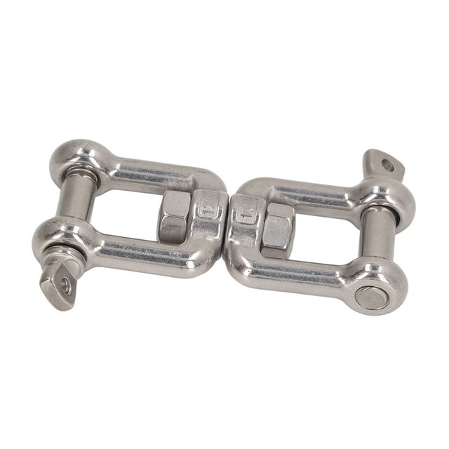 Double Jaw Shackle, 304 Stainless Steel Rustproof Universal Jaw Anchor Connector For Hardware Lifting Connection