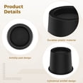 thumbnail image 3 of 4PCS Furniture Bed Risers 4", Black Plastic Sofa Risers, High Load-bearing Capacity, Sofa Risers for Various Furniture, Adds 3" Storage Space, 3 of 5