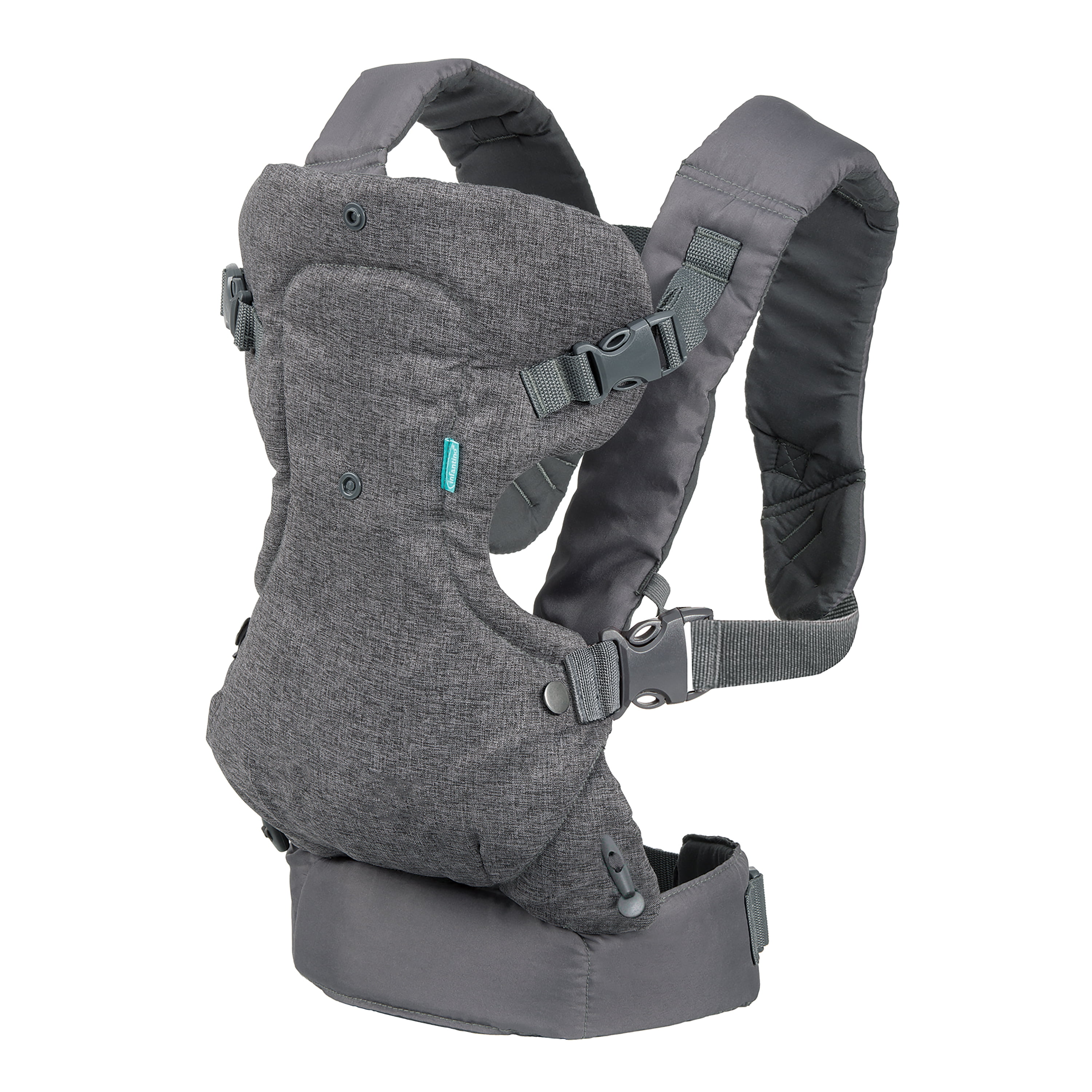4-in-1 Convertible Baby Carrier with 3D Cool Air Mesh Heather Grey Up 32 Lb 