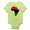 Kiwi, variant on CafePress - Red, Black And Green Africa Flag Body Suit - Baby Light Bodysuit, Size Newborn - 24 Months