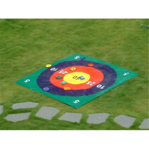 Everrich EVC-0126 Target Toss - 5 x 5 Feet PVC Mat with 12 Beanbags