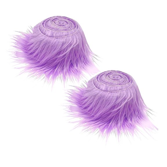 2Pcs Shaggy Plush Fabric Precut Strips Plush Fabric Fuzzy Craft for Beard Hair Decoration Event & Party Happy 2026!