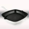 thumbnail image 4 of BergHOFF Neo 4pc Cast Iron Cookware Set, Fry Pan, Grill Pan & Round Dutch Oven, White, 4 of 7