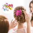 thumbnail image 4 of KAKOWELY 20 pinzas para el cabello con orquídeas hawaianas, pinzas decorativas florales, accesorios para el cabello con flores de orquídea, 4 of 5