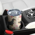 thumbnail image 5 of 20 Oz Dachshund and Flower Coffee Tumbler Double Wall Insulated Stainless Steel Water Bottle | Metal Reusable Thermoses Flask with Cup Cap | Leak & Sweat Proof with Anti-Dust Lid, 5 of 7