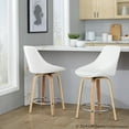 thumbnail image 4 of LumiSource Diana 24" Fixed-Height Counter Stool - Set of  2, 4 of 10