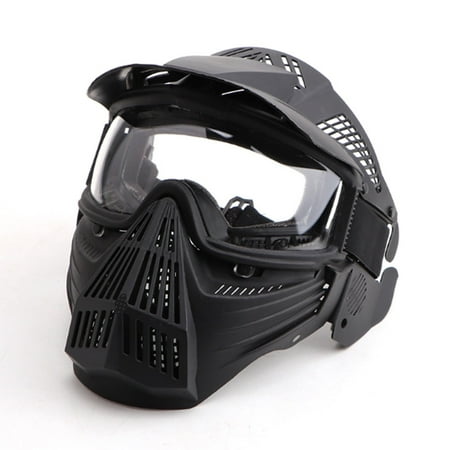 BESTSKY Airsoft Mask Breathable Airsoft Helmet with Full Face Protection Tactical PC Paintball Mask