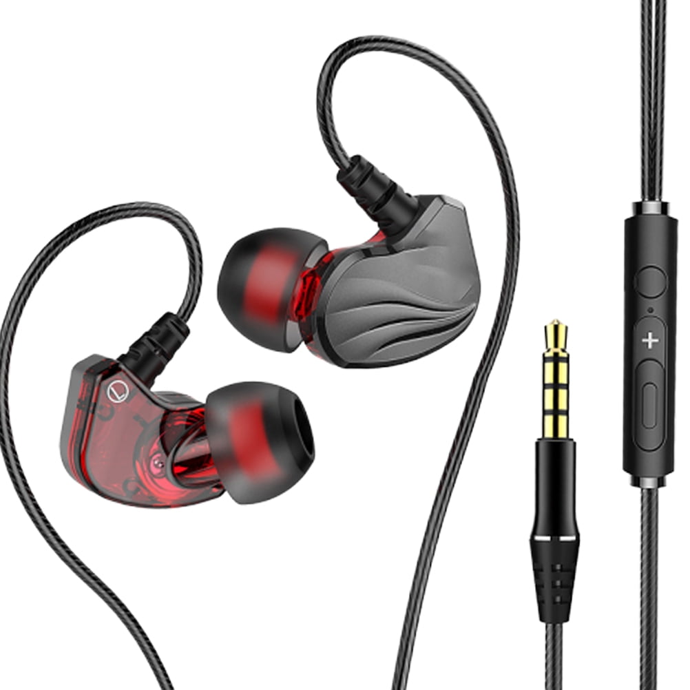 Milisten Black Corded Earbuds with Mic for Home Use Ergonomic Fit and Deep Bass