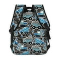 thumbnail image 4 of Honeii Blue Excavator Print Backpack for Both Men and Women, Basic Bookbag for College, Work, or Travel,Rucksack Computer Bag-One Size, 4 of 5