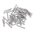 thumbnail image 1 of Unique Bargains M1.6x0.35x12mm 50Pack Metal Flat Round Head Screws Phillips Drive Machine Bolt, 1 of 5