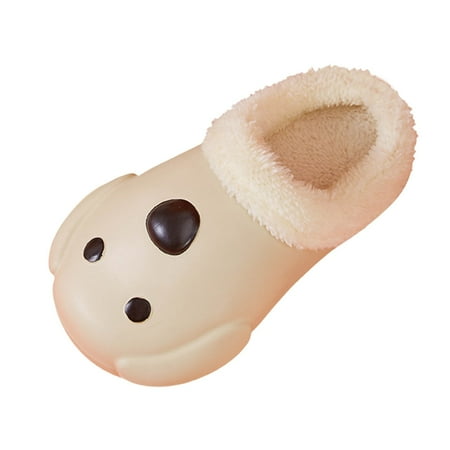 

ZHAGHMIN Womans Slippers Mens Couple Cotton Mop Cute Cartoon Animal Slippers Plus Velvet Thick Bottom Water Proof Cotton Slippers Mens Slippers Size 14 Wide Width Men S Slippers Size 15 Washable Men