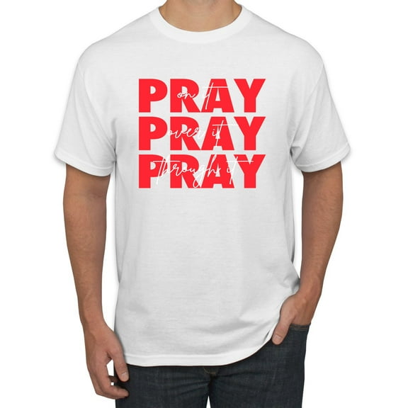 Wild Bobby, All I Need is a Little Bit of Coffee & a Whole Lot of Jesus Inspirational/Christian Men Graphic Tee, White, Medium