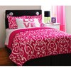 your zone drama reversible bedding set with statement pillowcase