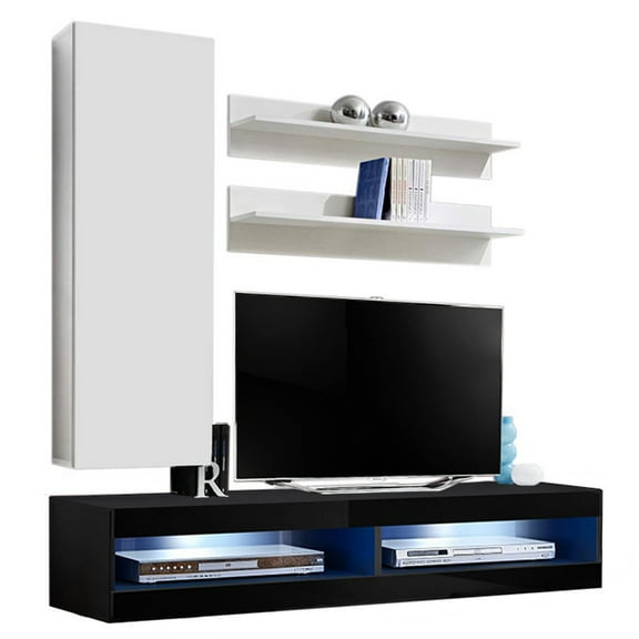 Fly H 34TV Wall Mounted Floating Modern Entertainment Center