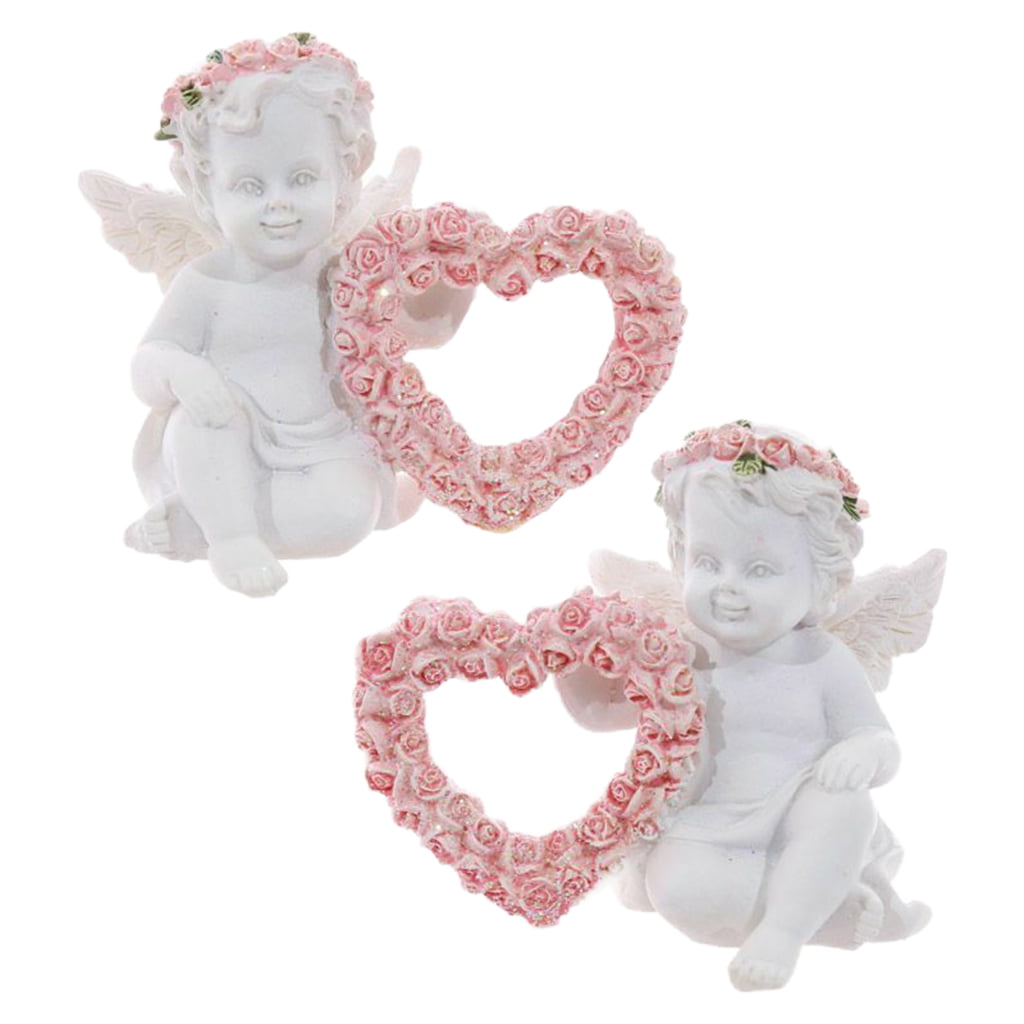 White Ceramic Cherub Angel Trinket/Jewellery Heart shaped box 
