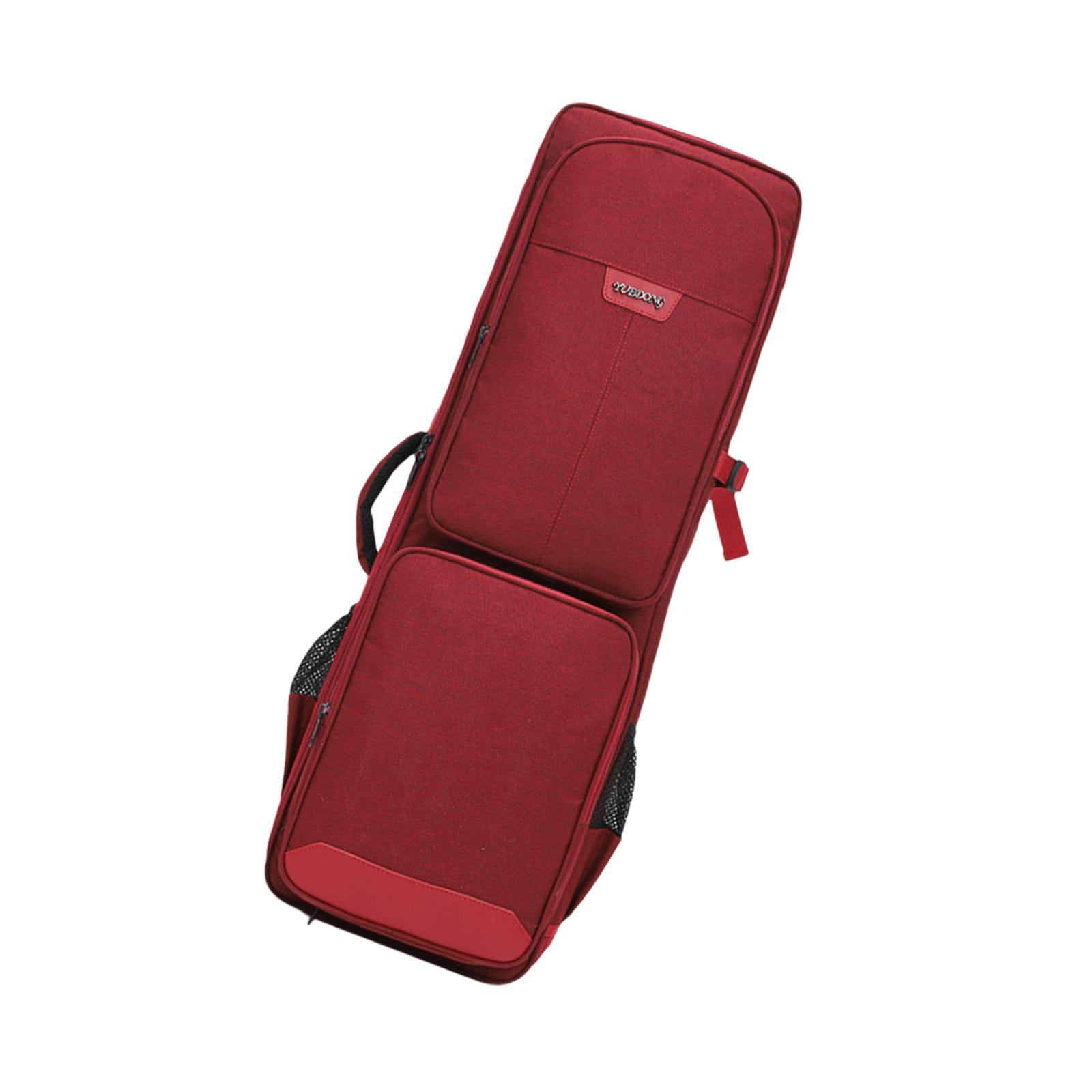 LeeQinersw Saxophone Bag Saxophone Clarinet Case Portable with Carry Handle Water Resistant red