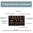 thumbnail image 4 of 15 Digit Electronic Scoreboard LED Digital Portable Electric Scorekeeper Indoor Outdoor Basketball Volleyball Sports Scoreboard, 4 of 5