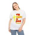 thumbnail image 3 of DJH Apparel | The Price Is Paid Christian Inspirational Unisex T-Shirt, 3 of 5