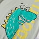 thumbnail image 5 of Gibobby Camisas De Vestir Niños pequeños bebés niños verano dibujos animados lindo dinosaurio manga corta cuello redondo camisetas Tops camiseta verde y opcional(Blanco, 4-5 Años), 5 of 5