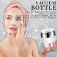 thumbnail image 4 of Frasco con bomba sin aire de 3 uds, dispensador de botella con bomba sin aire de 15ml, 30ml y 50ml, botella de vacío con tarro de crema de viaje, contenedor humectante con bomba vacía,, 4 of 5
