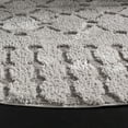 thumbnail image 3 of SAFAVIEH Sparta Stewart Geometric Polyester Shag Area Rug, Dark Grey, 3' x 5', 3 of 4