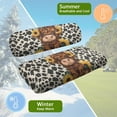 thumbnail image 5 of Yuyamidu Highland Cow Golf Cart Seat Covers Full Set of 2 Cow Print Golf Cart Bench Seat Cover Sunflower Back Rest Cover Protector Fits Most Club Cars Golf Carts, 5 of 7