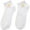 White, variant on MZXELPRJD No Show Socks Womens 5 Pairs Casual Cute Little Daisy Mesh Splice Breathable Short Socks, Womens Crew Socks White